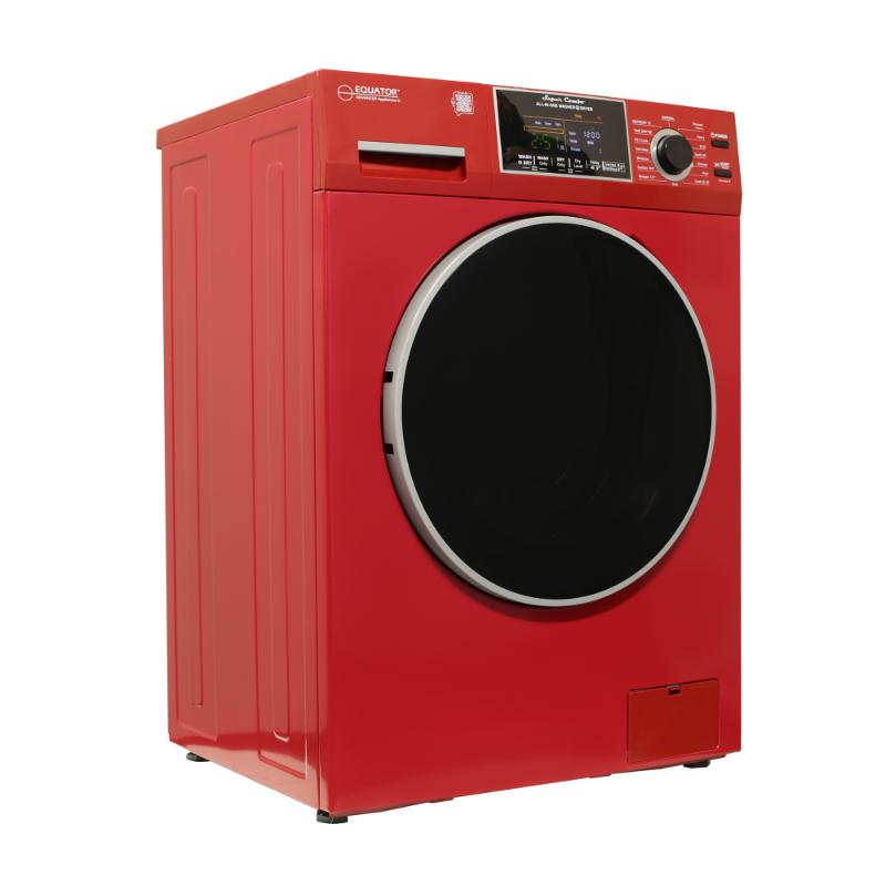Equator Advanced Appliances All-in-One 4600 Ventless/Vented Washer Dryer with Pet Cycle, 1.62 cu. ft., 15 lb Capacity, 110V -Merlot