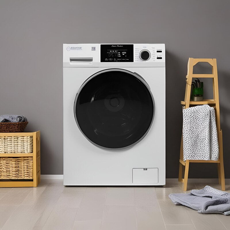 Equator Advanced Appliances Super Washer 1.9 cu. ft. / 18 lb Capacity with Sanitize & Allergen Cycles, Winterize Function, 1400 RPM, White, 110V