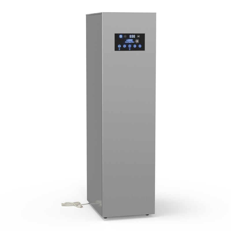 Equator Advanced Appliances Steam Dryer Closet – Wrinkle Removal, Sanitizing & Deodorizing, Refreshes Clothing, Slim Design, 110V Left Hinge Stainless