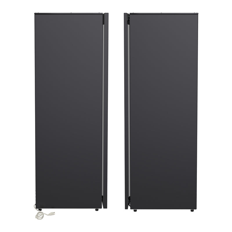 Equator Advanced Appliances Steam Dryer Closet – Wrinkle Removal, Sanitizing & Deodorizing, Refreshes Clothing, Slim Design, 110V White Black