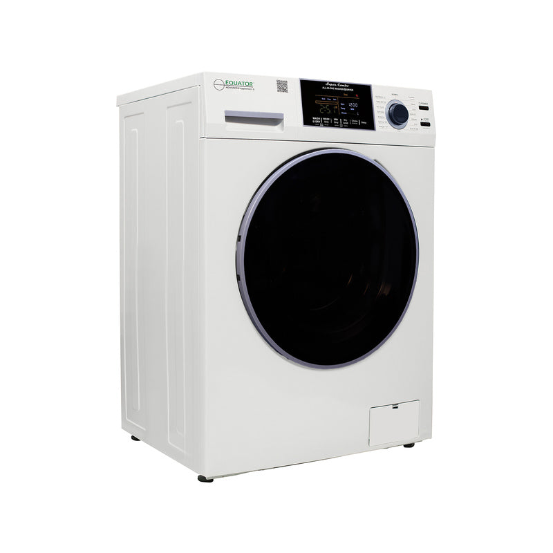 Equator Advanced Appliances All-in-One 4800 Washer-Dryer with Vented Drying — Dries 30% Faster Than Condenser Models, 15 lb Capacity, 110V - White