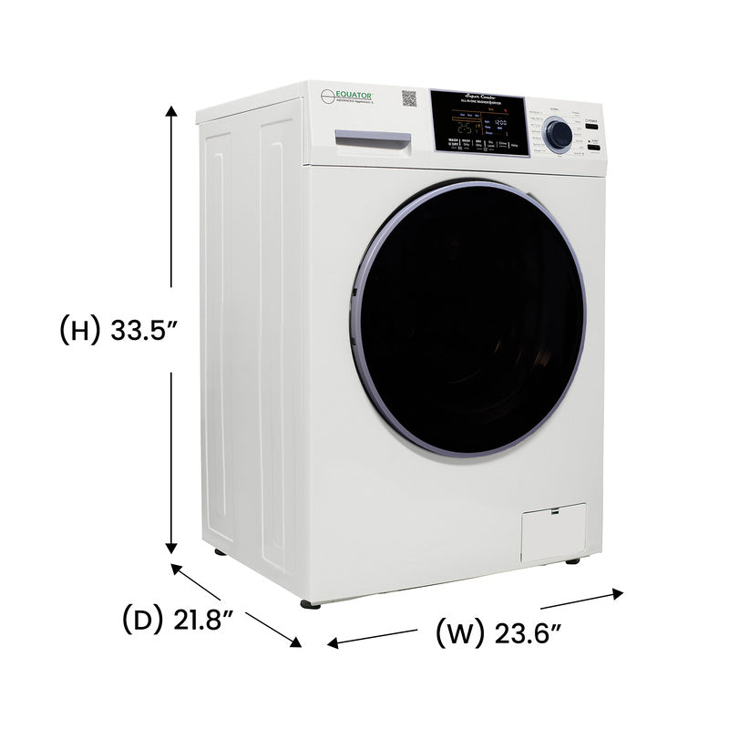 Equator Advanced Appliances All-in-One 4800 Washer-Dryer with Vented Drying — Dries 30% Faster Than Condenser Models, 15 lb Capacity, 110V - White