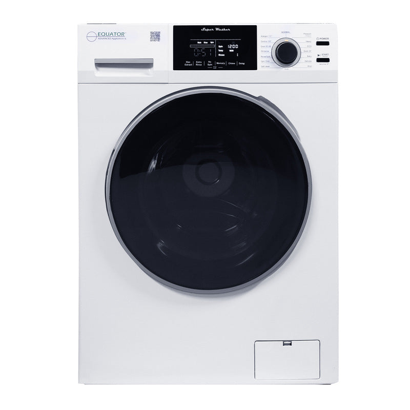 Equator Advanced Appliances Super Washer 1.9 cu. ft. / 18 lb Capacity with Sanitize & Allergen Cycles, Winterize Function, 1400 RPM, White, 110V