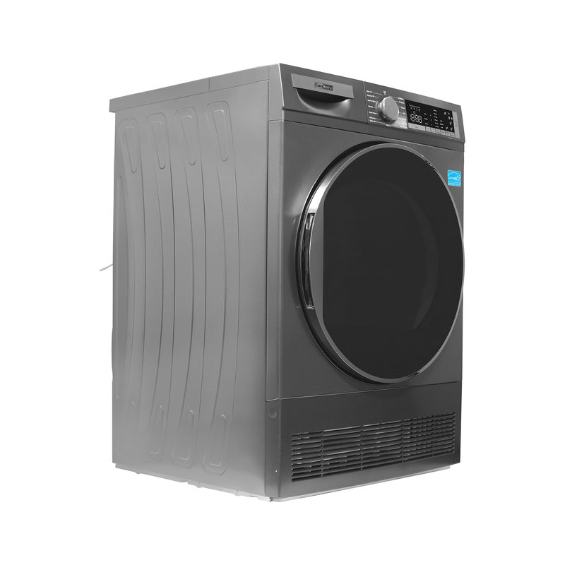 ConServ 4 cu. ft. 220V Ventless Condenser Dryer with Sanitize Cycle, LED Display, Reversible Door, Energy Star® Rated Titanium
