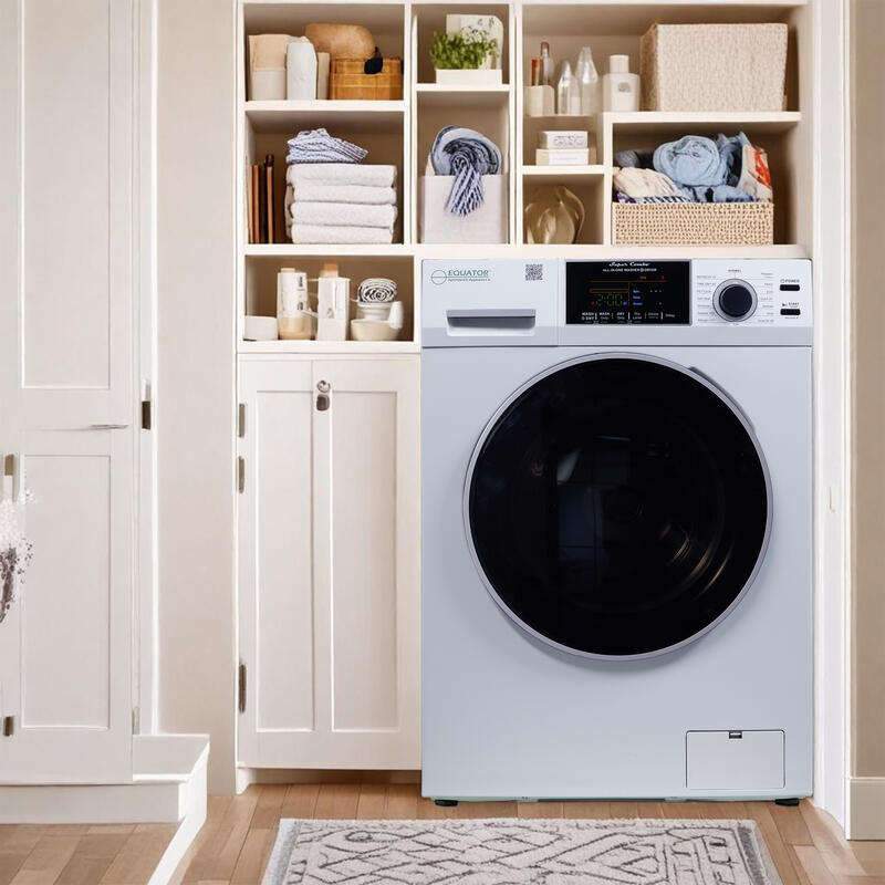 Equator Advanced Appliances All-in-One 4700 Washer-Dryer, Ventless, Fully Built-In, Zero Clearance, 1.62 cu. ft. / 15 lb Capacity, 110V, 1400 RPM - White