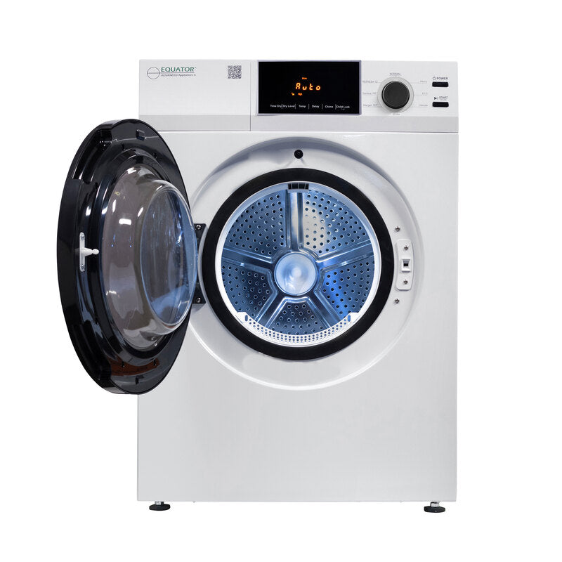 Equator Advanced Appliances Deluxe 24" 220V Vented Sensor Dryer with Sanitize Cycle, 4 cu. ft. Capacity, Touch Control Digital Display