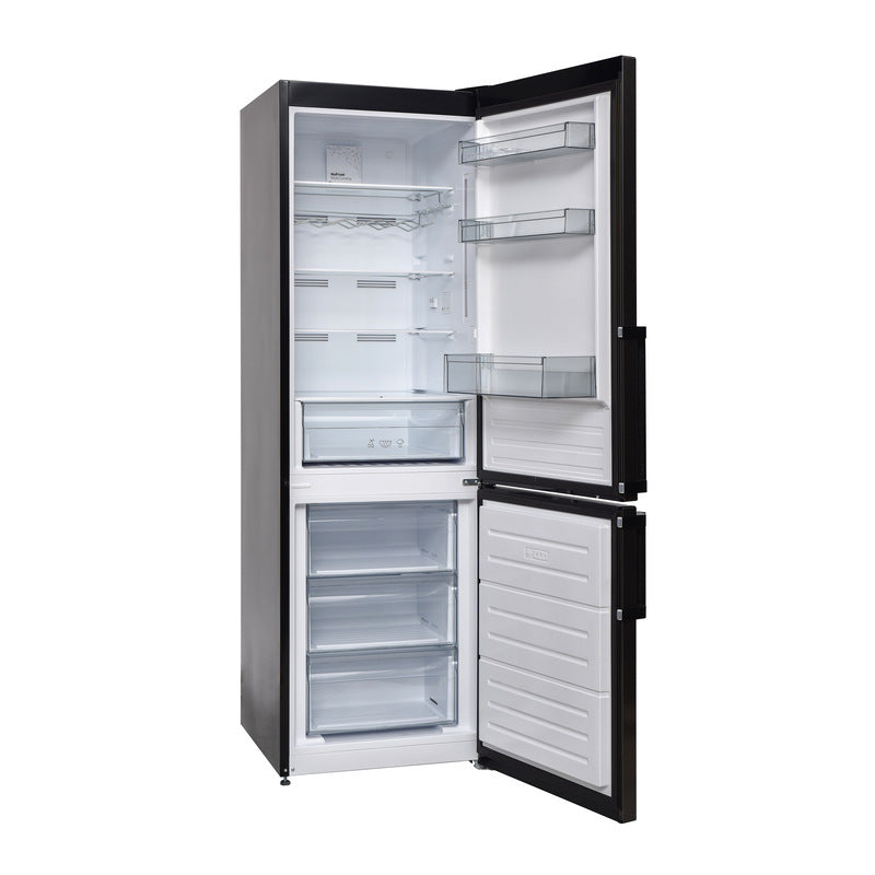 Conserv 12 Cu. Ft. No-Frost Bottom Freezer Refrigerator with Wine Rack – Garage Ready, ENERGY STAR®, Titanium