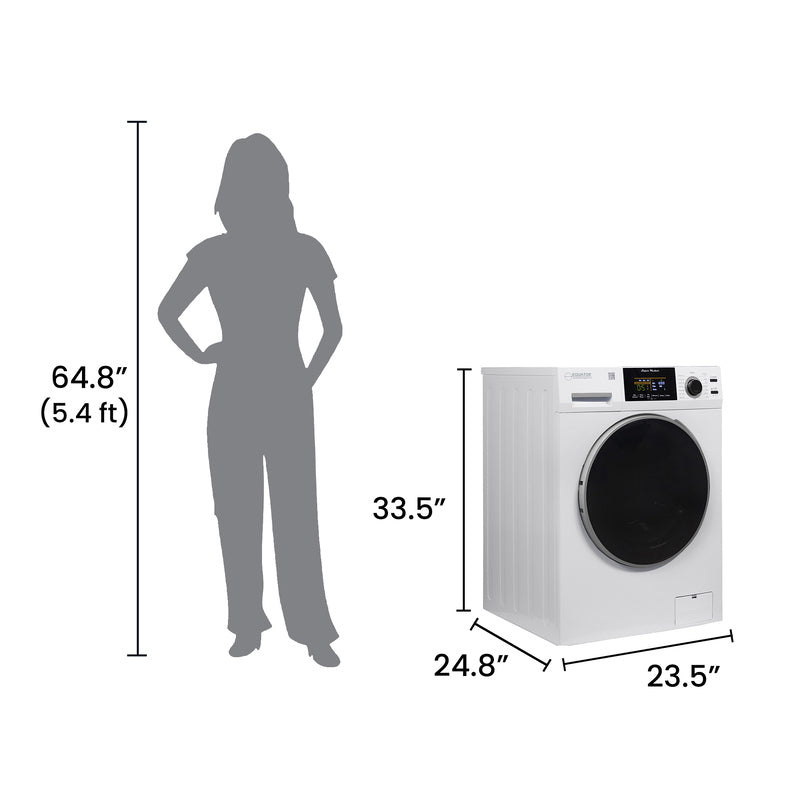 Equator Advanced Appliances Super Washer 1.9 cu. ft. / 18 lb Capacity with Sanitize & Allergen Cycles, Winterize Function, 1400 RPM, White, 110V