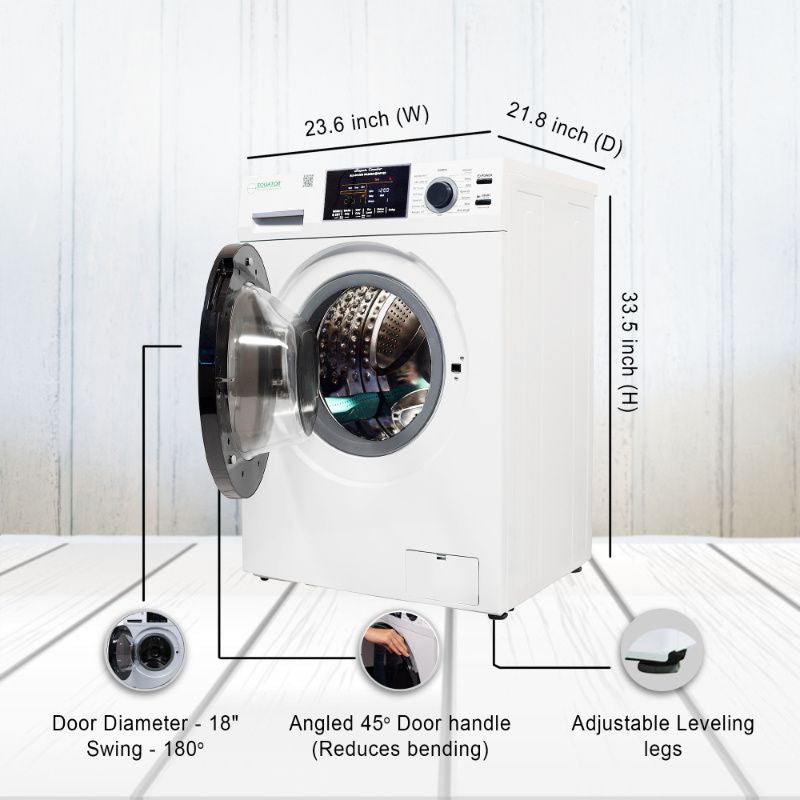 Equator Advanced Appliances All-in-One 4800 Washer-Dryer with Vented Drying — Dries 30% Faster Than Condenser Models, 15 lb Capacity, 110V - White