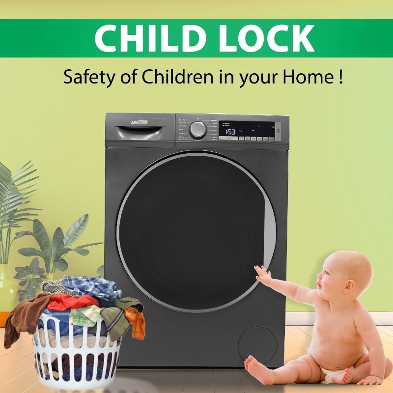 ConServ 2.2 cu. ft. Washer with Autosense Technology, 1400 RPM, 15 Programs, Sanitize Cycle, LED Display, 110V - Titanium