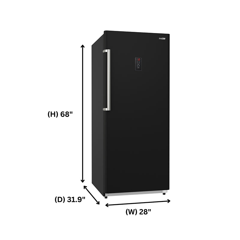 Conserv 17 Cu. Ft. Convertible Upright Freezer/Refrigerator – Garage Ready, ENERGY STAR®, 28” Wide, 110V (Black)