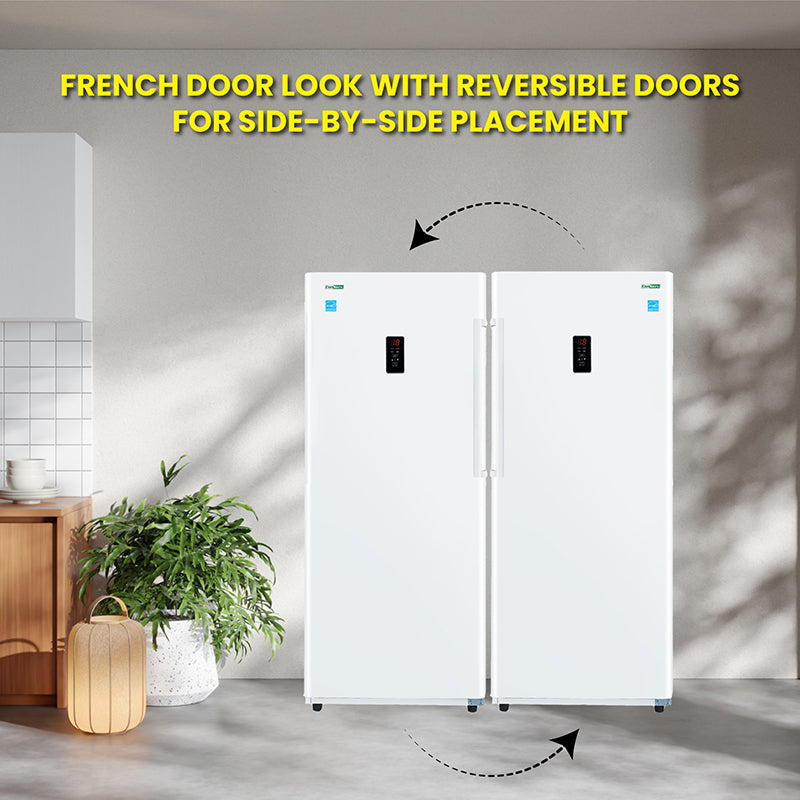 Conserv 17 Cu. Ft. Convertible Upright Freezer/Refrigerator – Garage Ready, ENERGY STAR®, 28” Wide, 110V (White)