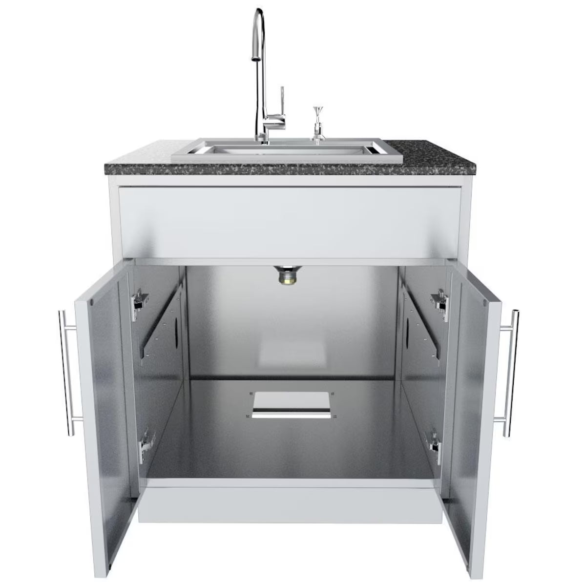 Sunstone SBC30CDD – 30-Inch Double Door Cabinet with Drawer & Shelf