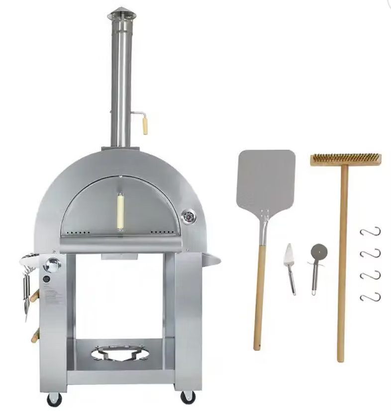 KoKoMo Grills 32″ Dual-Fuel Gas or Wood-Fired Pizza Oven