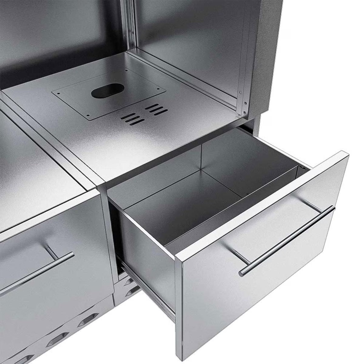 Sunstone SAC52HGDC – 52" Hybrid Pellet Grill Base Cabinet
