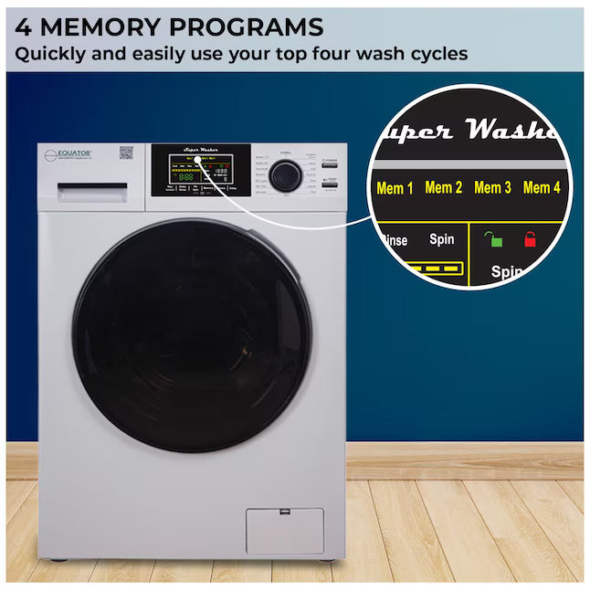 Equator Advanced Appliances Extra-Small 1.62 cu. ft. Stackable Front-Load Washer – White