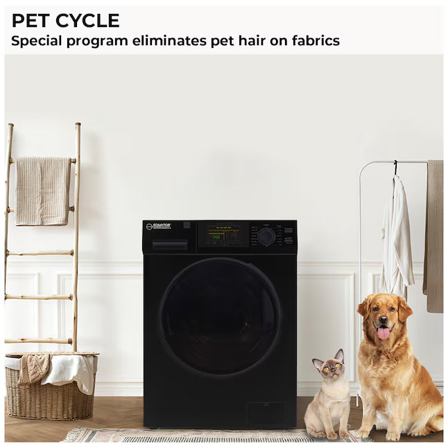 Equator Advanced Appliances Extra-Small 1.62 cu. ft. Stackable Front-Load Washer – Black