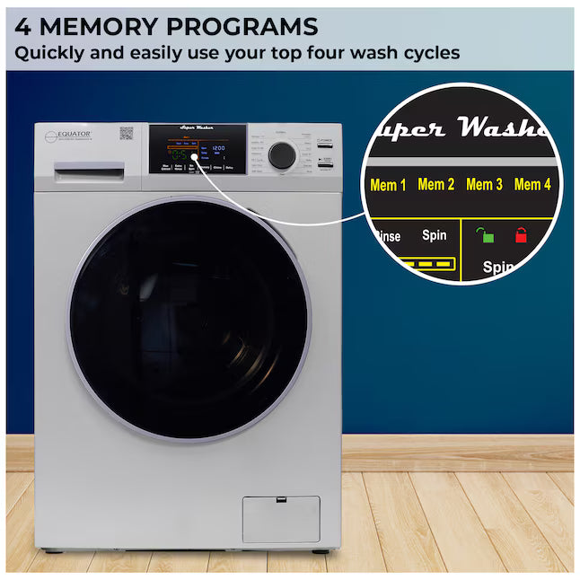 Equator Advanced Appliances Extra-Small 1.62 cu. ft. Stackable Front-Load Washer – Silver