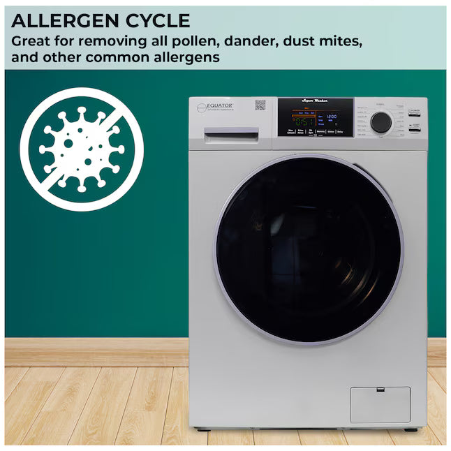 Equator Advanced Appliances Extra-Small 1.62 cu. ft. Stackable Front-Load Washer – Silver
