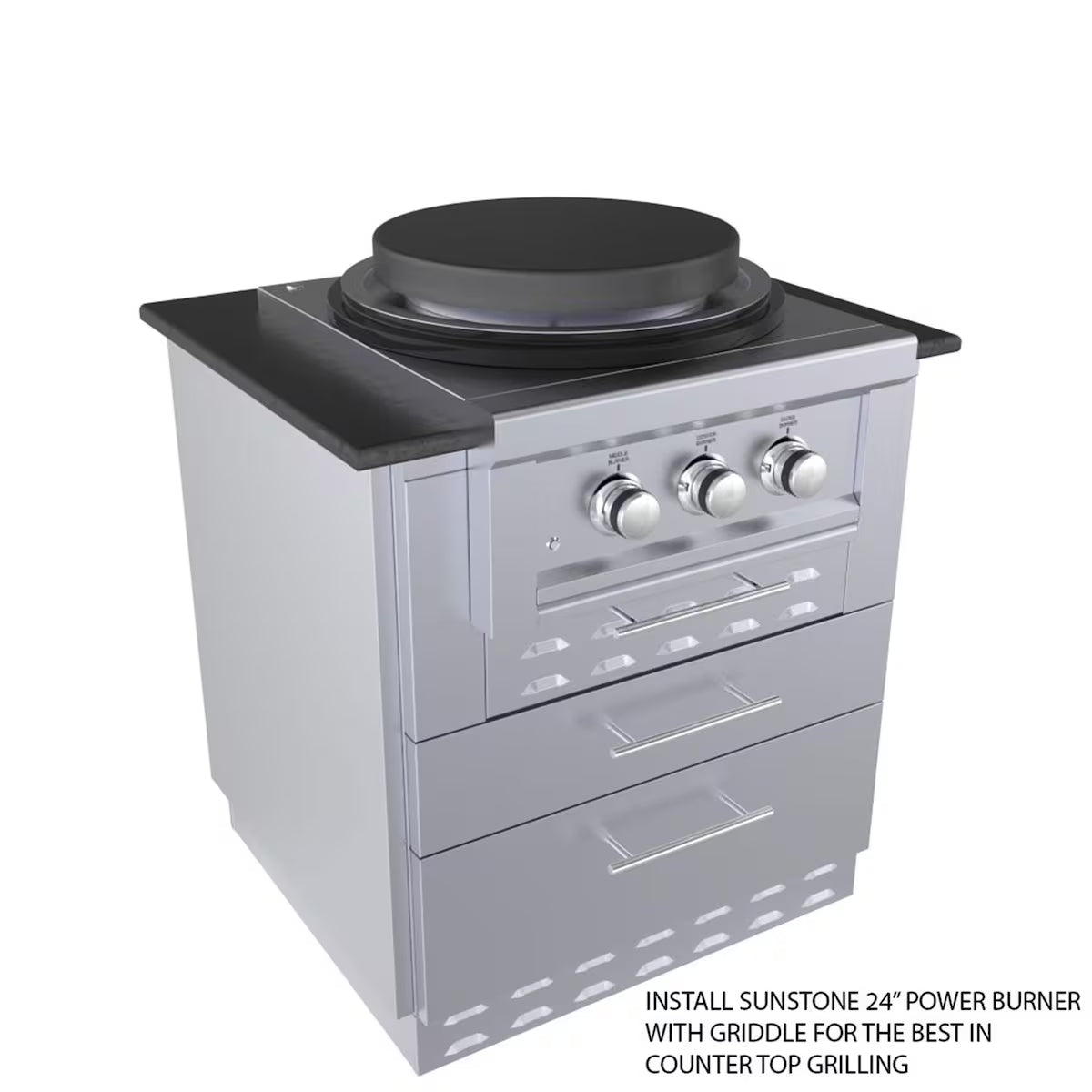 Sunstone SAC30KBDC – 30" Kamado / Power Burner Base Cabinet