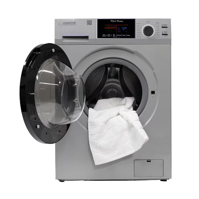 Equator Advanced Appliances Extra-Small 1.62 cu. ft. Stackable Front-Load Washer – Silver
