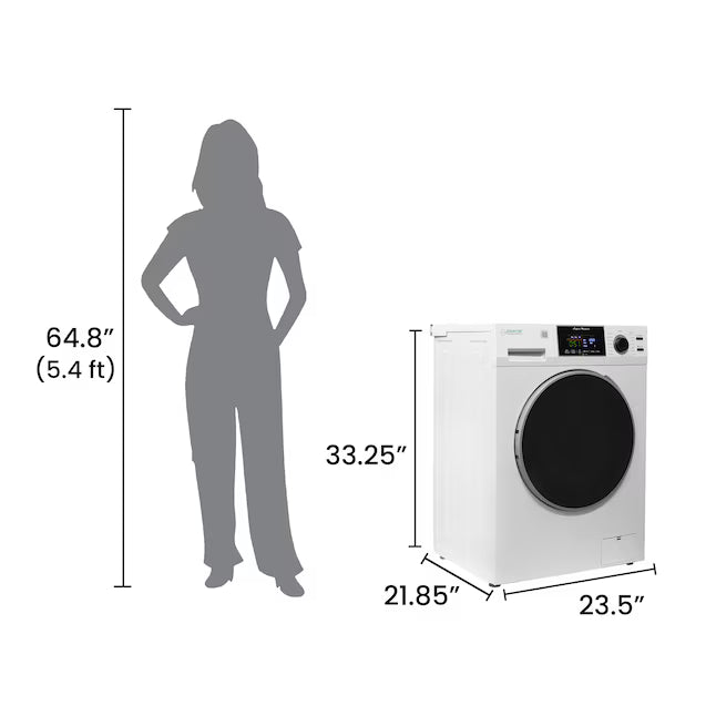 Equator Advanced Appliances Extra-Small 1.62 cu. ft. Stackable Front-Load Washer – White