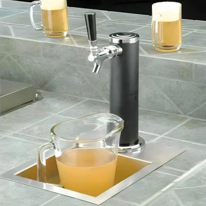 Cal Flame BBQ09843B – Built-In Beer Tap Refrigerator (Kegerator)