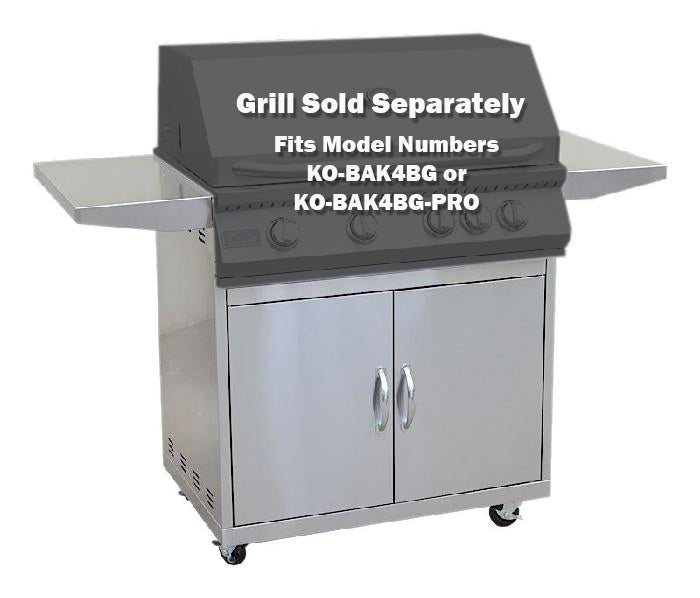 KoKoMo Grills 4 Burner Grill & Griddle Cart