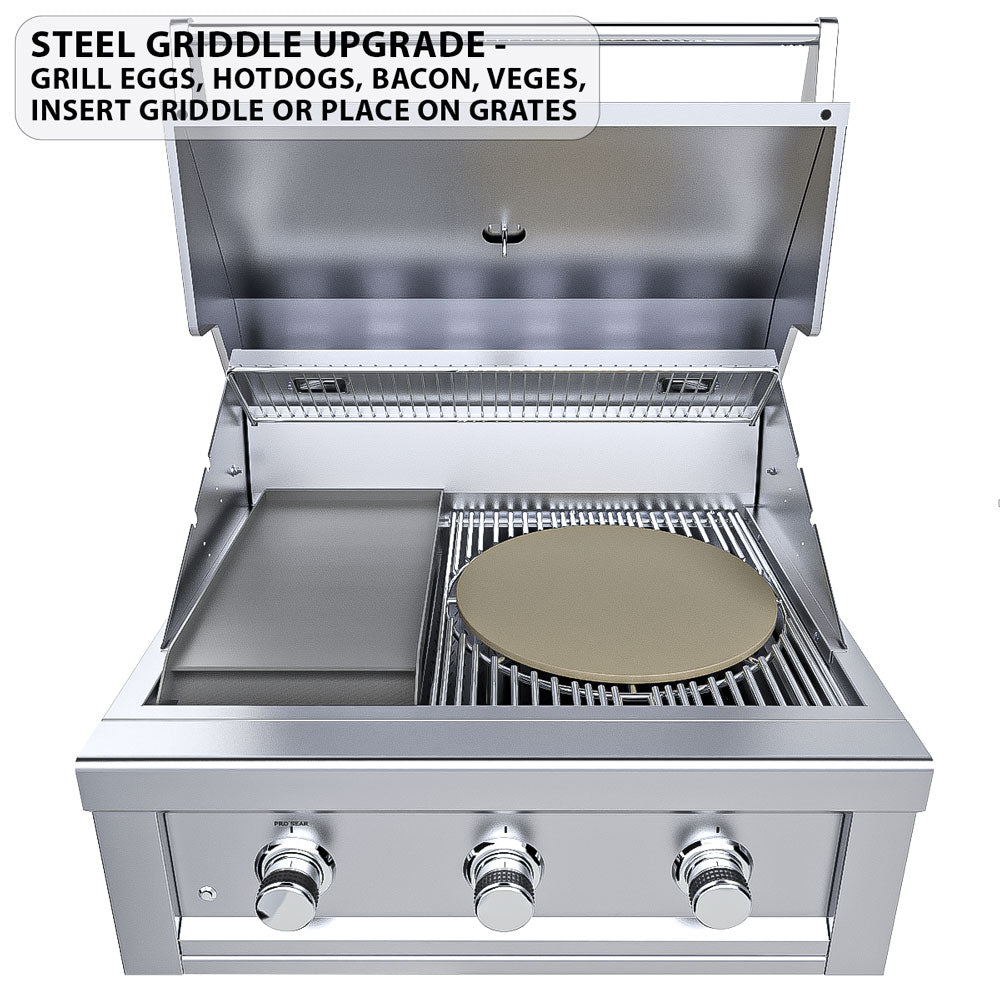 Sunstone Metal Products Ruby Series 30" Built-In 3-Burner