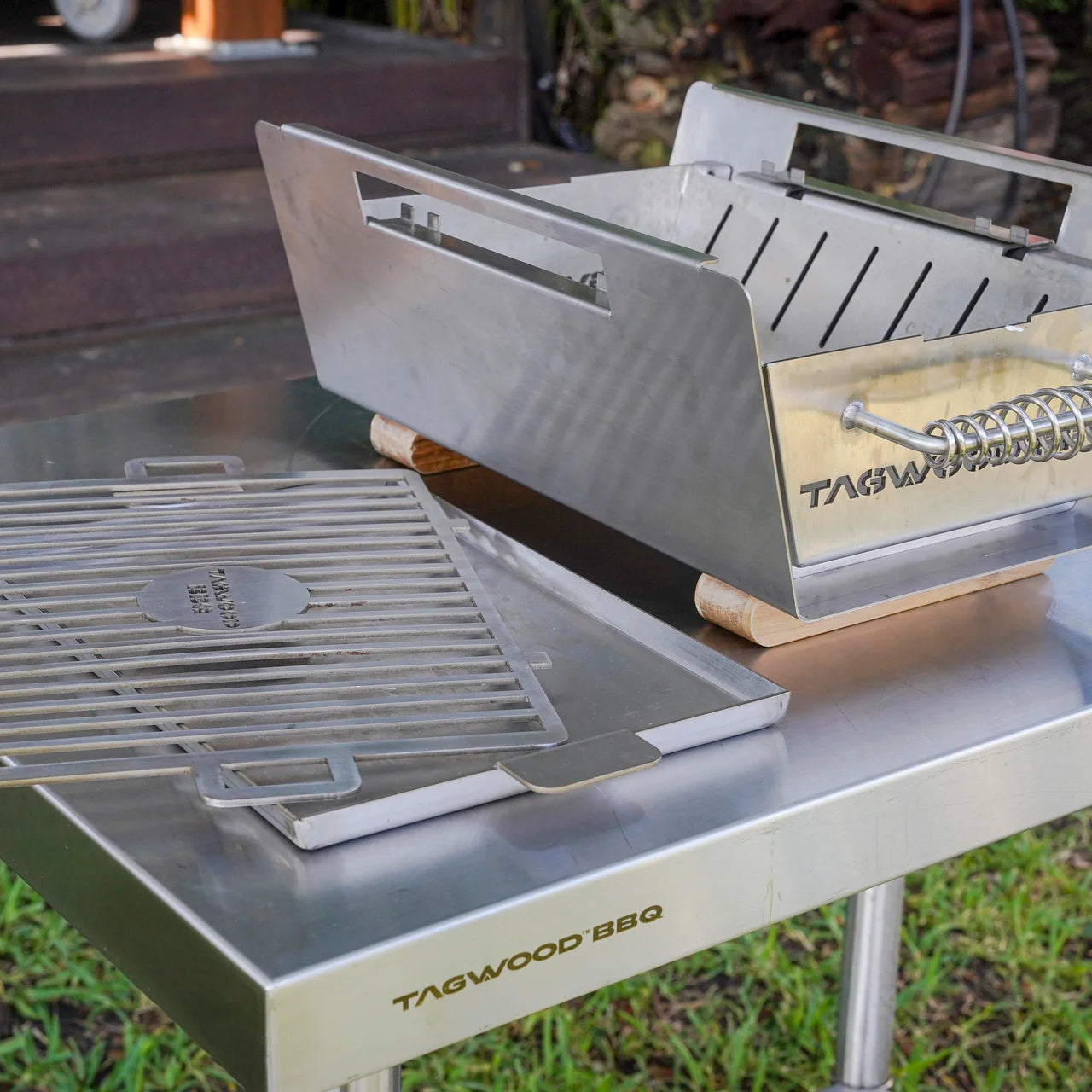 Tagwood BBQ07SS – Stainless Steel Table‑Top Warming Brazier