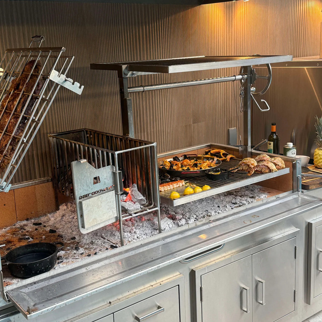 Tagwood BBQ28SS – XL Built‑In Argentine Santa Maria Grill - Piratically Built