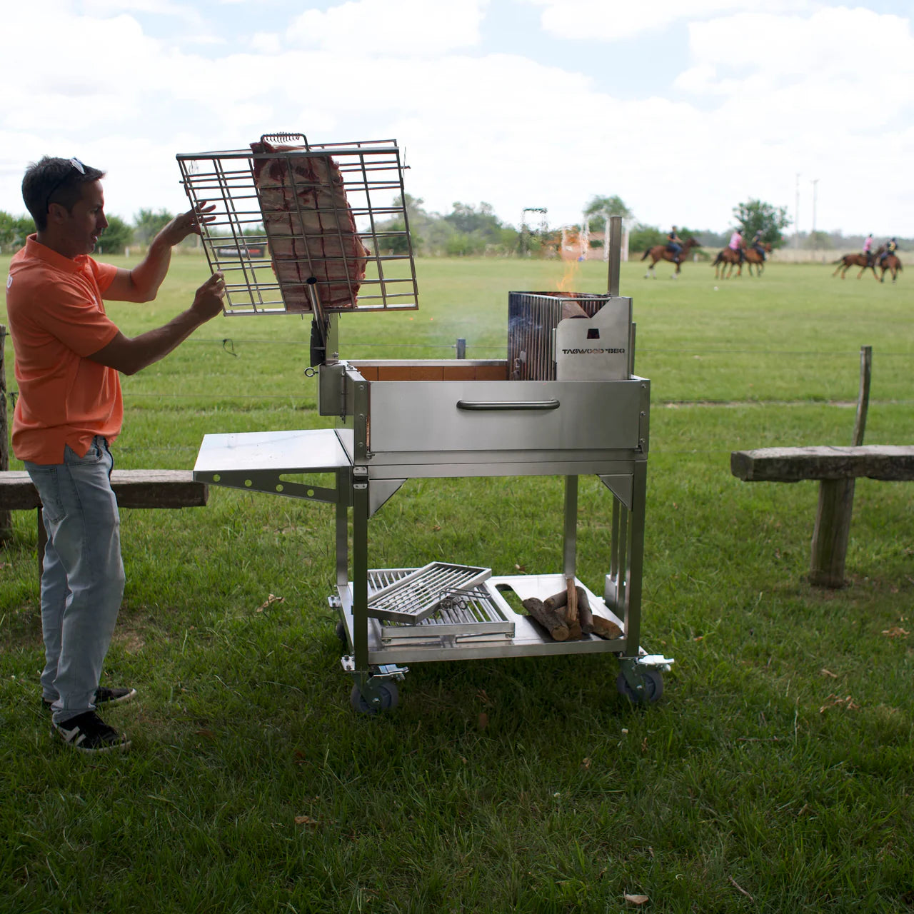 Tagwood BBQ33SS – Argentine Stainless Steel Santa Maria Grill