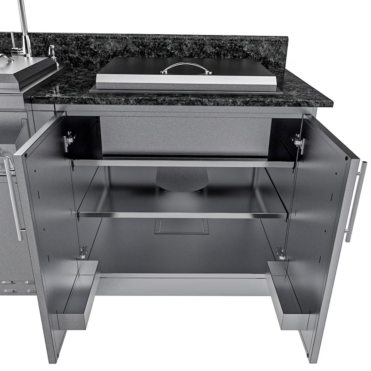 Sunstone Galley 10′8″ Clean & Prep Outdoor Kitchen Island Package