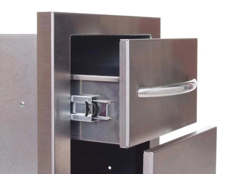 Cal Flame BBQ07868P – 2‑Drawer Deep Storage Cabinet