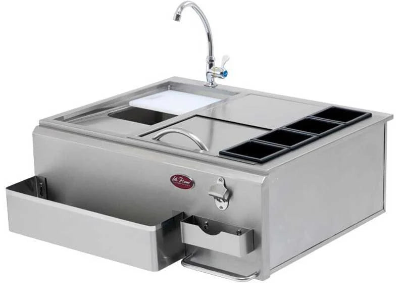 Cal Flame BBQ07902 – 30″ Built-In Outdoor Bar Center with Sink