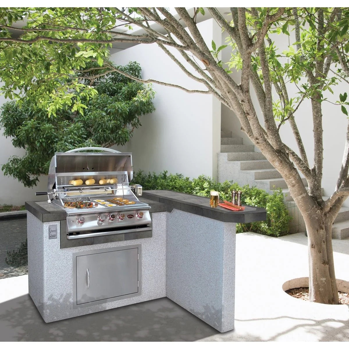 Cal Flame “Maui” BBQ Island – L-Shaped Outdoor Kitchen