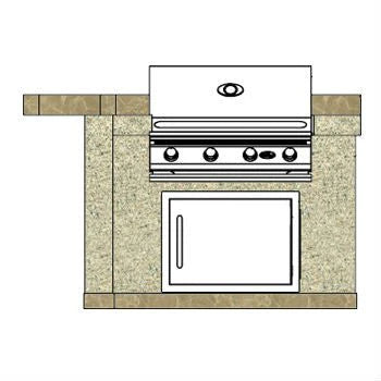 Cal Flame “Maui” BBQ Island – L-Shaped Outdoor Kitchen