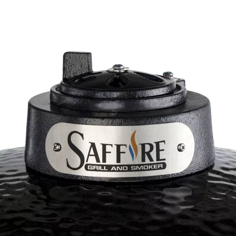 Saffire Large 19" Kamado Grill – Bronze Series (Onyx Black)