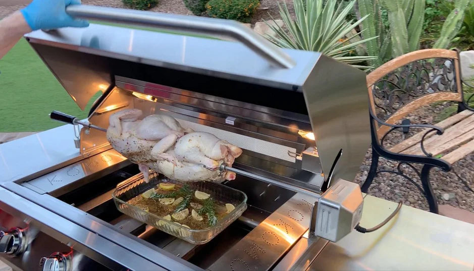 KoKoMo Grills 4‑Burner Rotisserie Kit – KO‑BAKRA