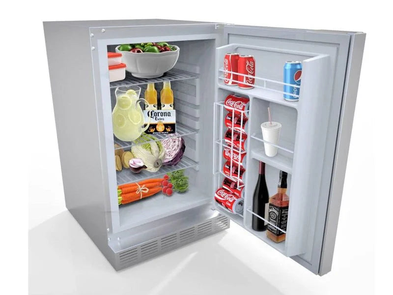 Sunstone Metal 21" Outdoor Rated Refrigerator – 4.1 Cu Ft