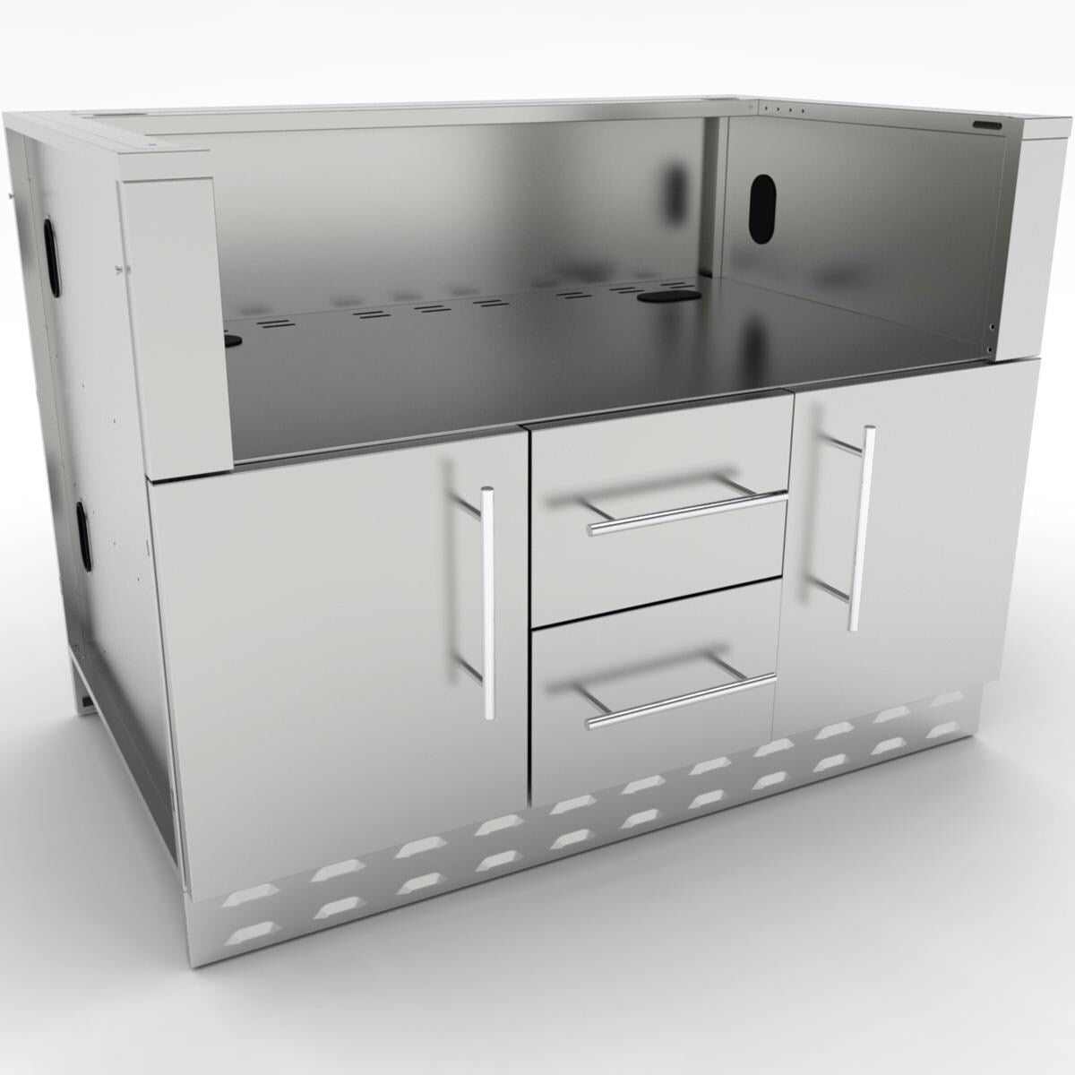 Sunstone SAC46CGDC – 46-Inch Outdoor Cabinet for Charcoal/Hybrid Grills
