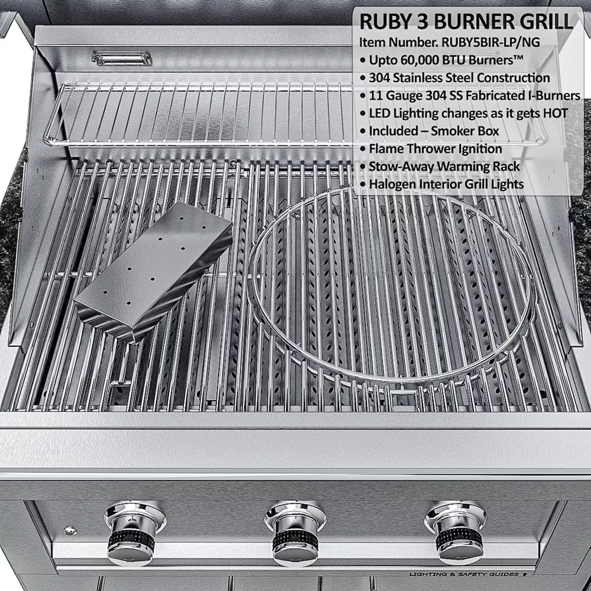 Sunstone Texas Tango 19′ Stainless Steel Outdoor Kitchen Island Package with Grill, Side Burner, Refrigerator & Sink (Copy)