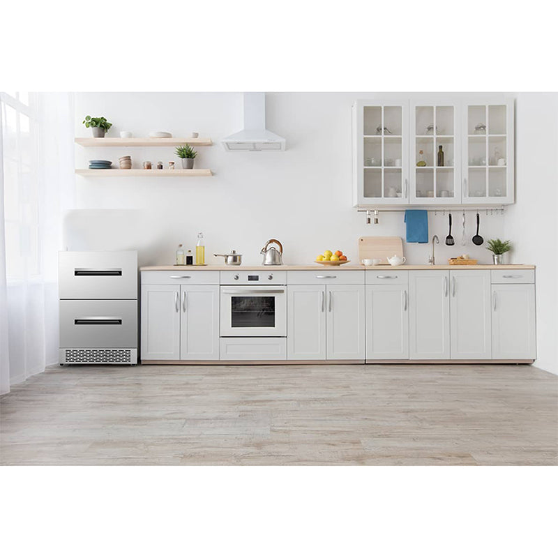 Equator Advanced Appliances 24″ Dual-Drawer Convertible Refrigerator/Freezer – 2 Zones, 5 Cu. Ft., Sabbath Mode