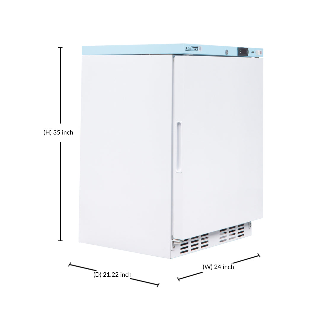 Conserv 3.9 Cu. Ft. Compact Commercial &amp; Pharmaceutical Refrigerator – 24″ Wide, WiFi Enabled, 110V