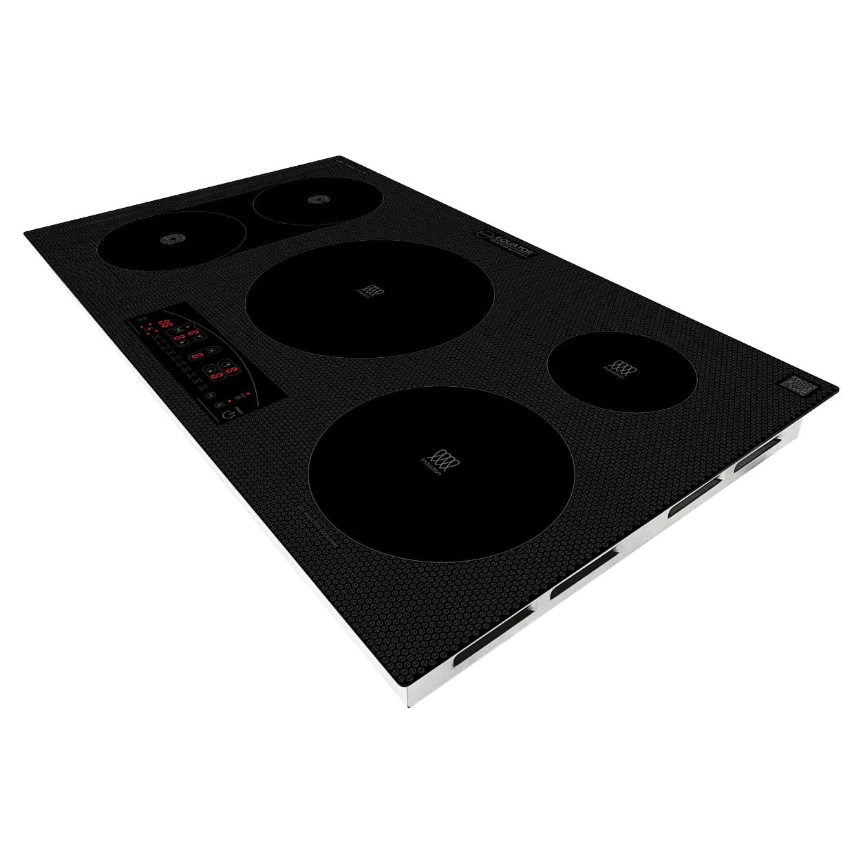 Equator Advanced Appliances 36″ Electric Hybrid Cooktop – 5 Burners, Ceramic & Induction, 220V Slider Touch
