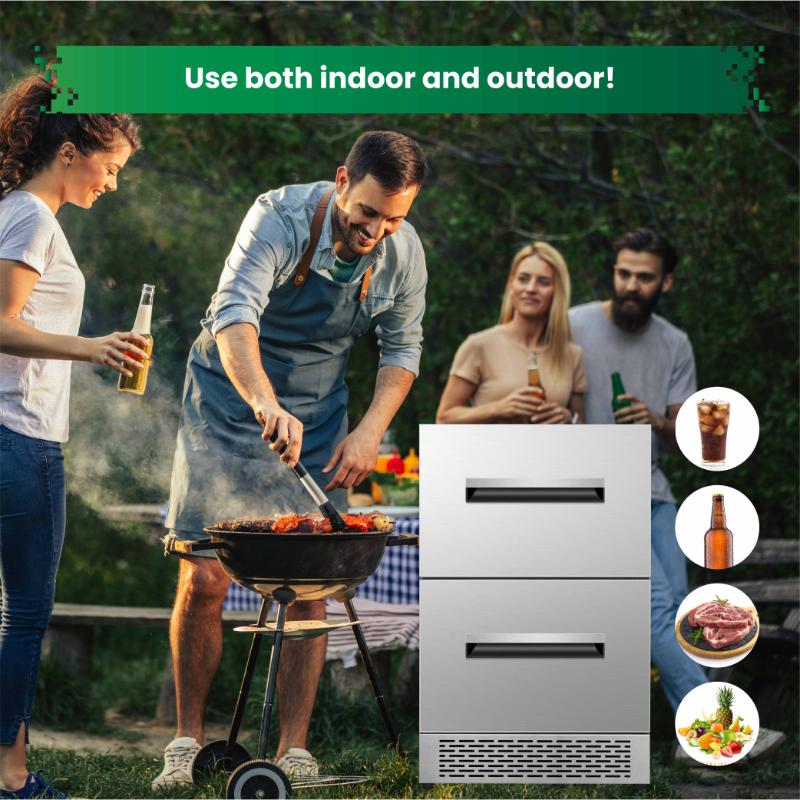 Equator Advanced Appliances 24″ Dual-Drawer Convertible Refrigerator/Freezer – 2 Zones, 5 Cu. Ft., Sabbath Mode