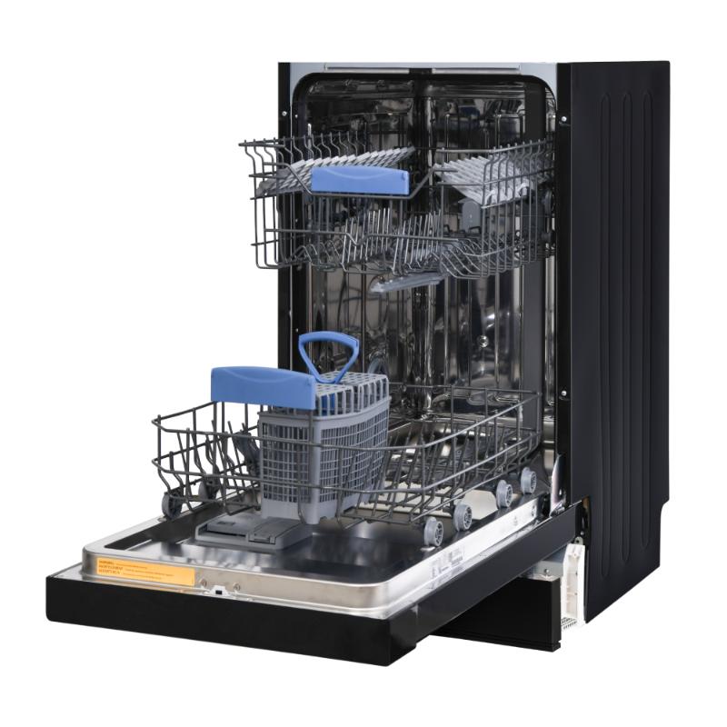 Equator Advanced Appliances 18″ Built-In Dishwasher – 10 Place Settings with Wine Rack, 3.4 Gal, 51 dB Quiet, ENERGY STAR®, ADA, 110V Black