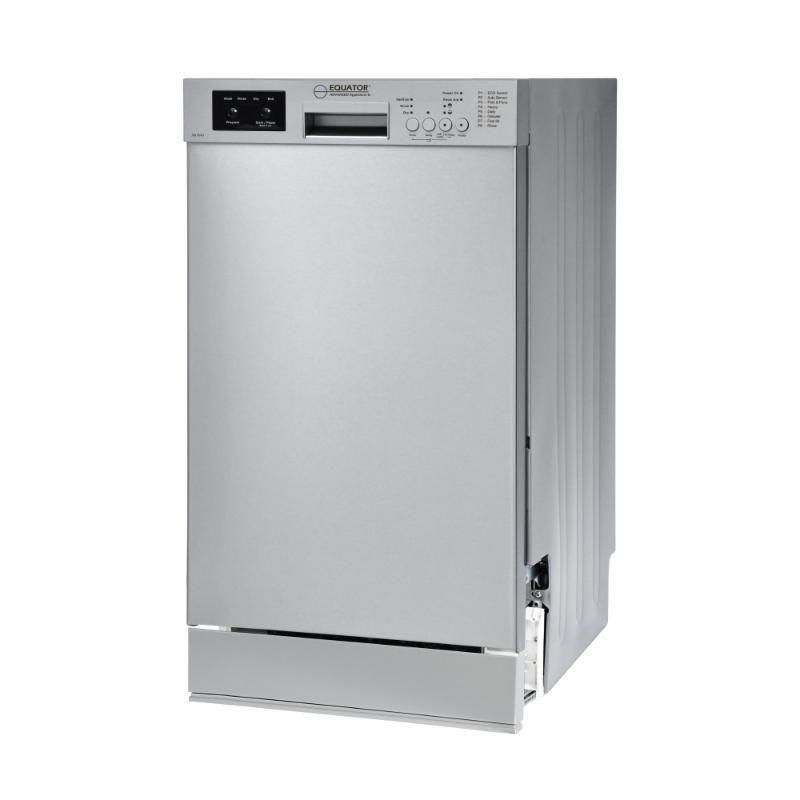 Equator Advanced Appliances 18″ Built-In Dishwasher – 10 Place Settings with Wine Rack, 3.4 Gal, 51 dB Quiet, ENERGY STAR®, ADA, 110V Stainless