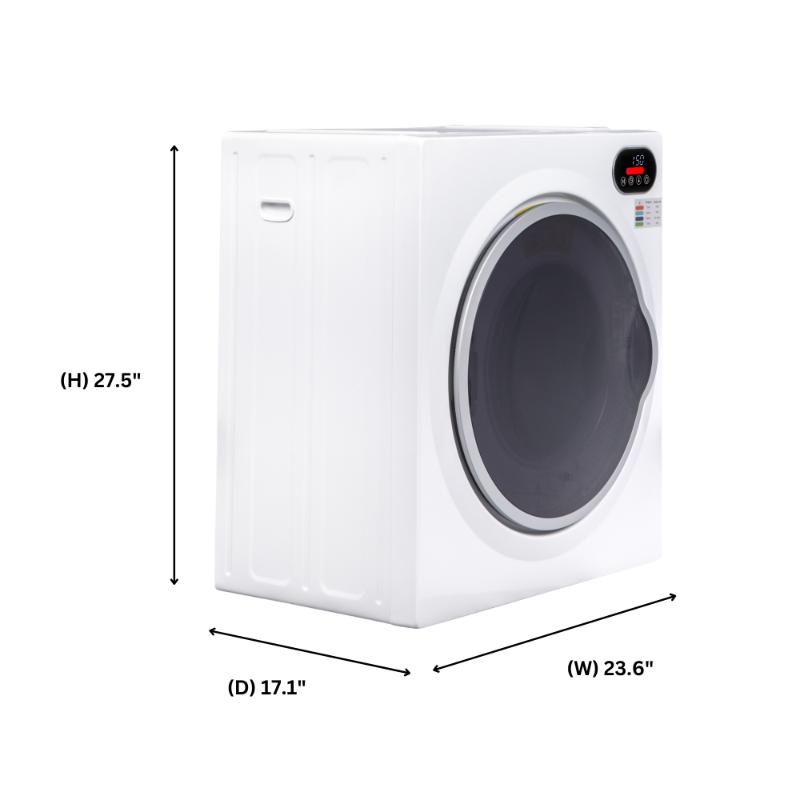 Equator Advanced Appliances Ultra-Compact Short Vented Sensor Dryer with LED Controls, 2.6 cu. ft. / 10 lb Capacity, 110V / 1400W