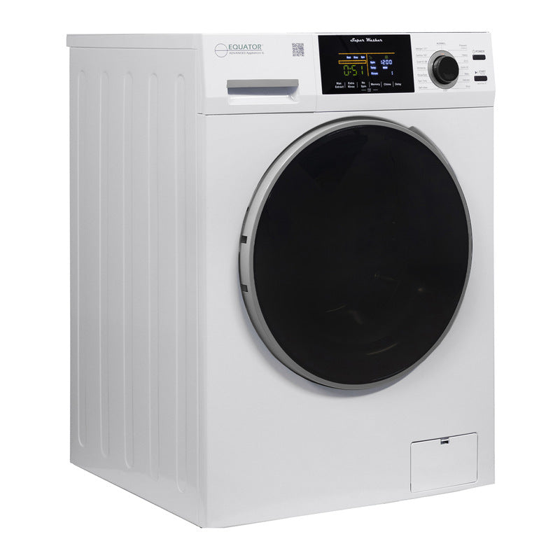Equator Advanced Appliances Super Washer 1.9 cu. ft. / 18 lb Capacity with Sanitize &amp; Allergen Cycles, Winterize Function, 1400 RPM, White, 110V